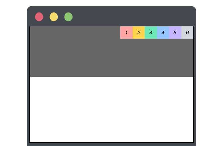 justify-content: flex-end;