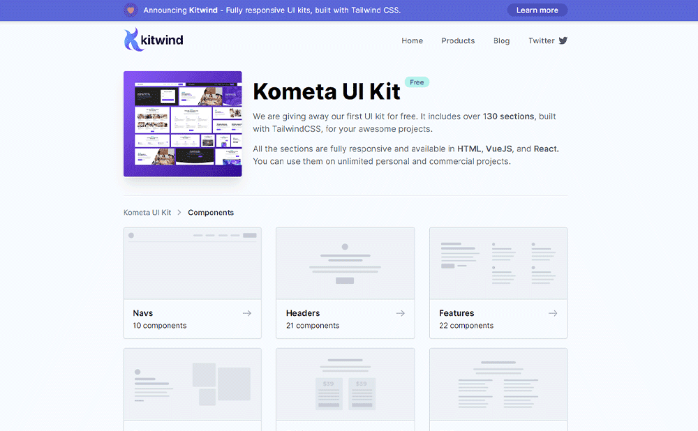Kometa UI Kit